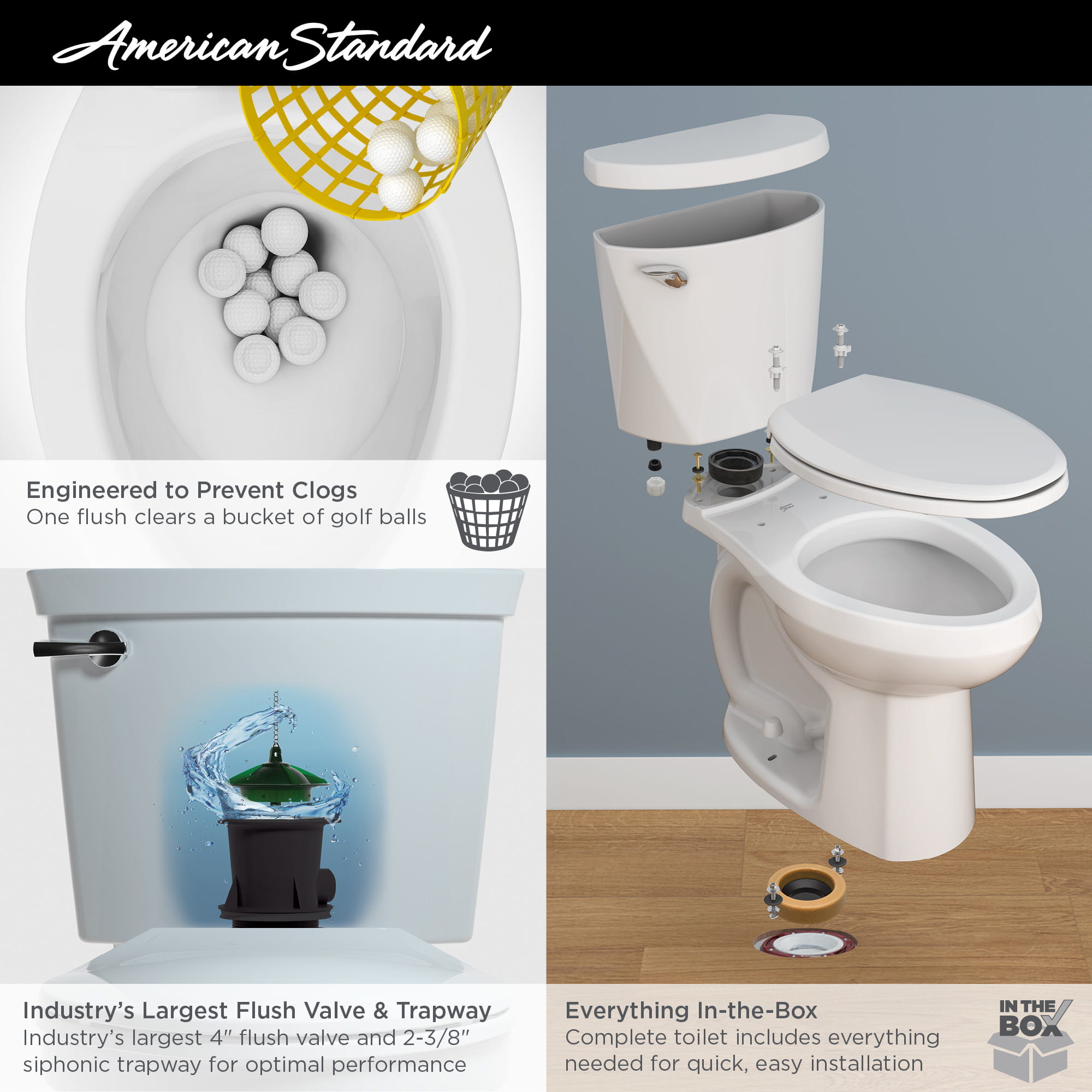 Champion 4 TwoPiece 1.6 gpf/6.0 Lpf Chair Height Elongated Toilet with